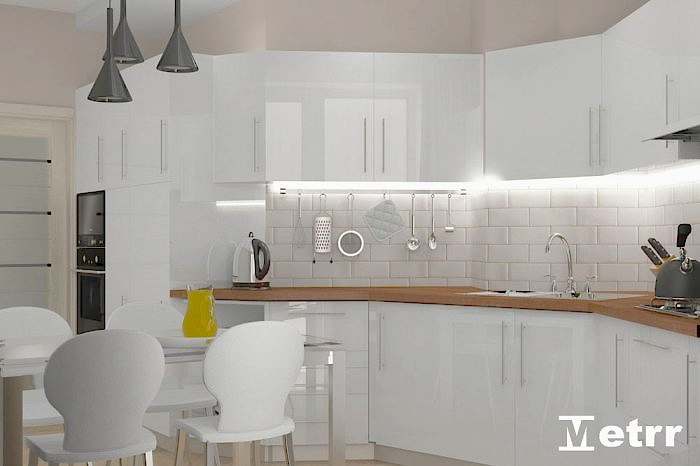 Дизайн - проект трехкомнатной квартиры ЖК Радужный Люкс, ул.Солнечная