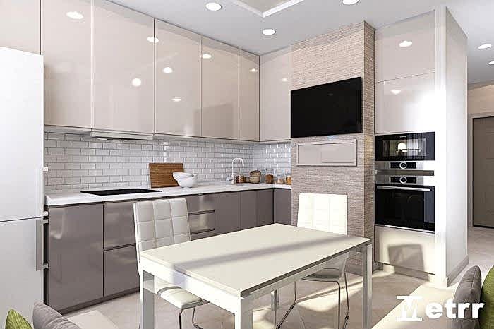 Дизайн - проект двухкомнатной квартиры ЖК Олимпия Парк