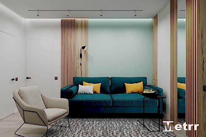 Дизайн проект двухкомнатной квартиры в ЖК Галактика