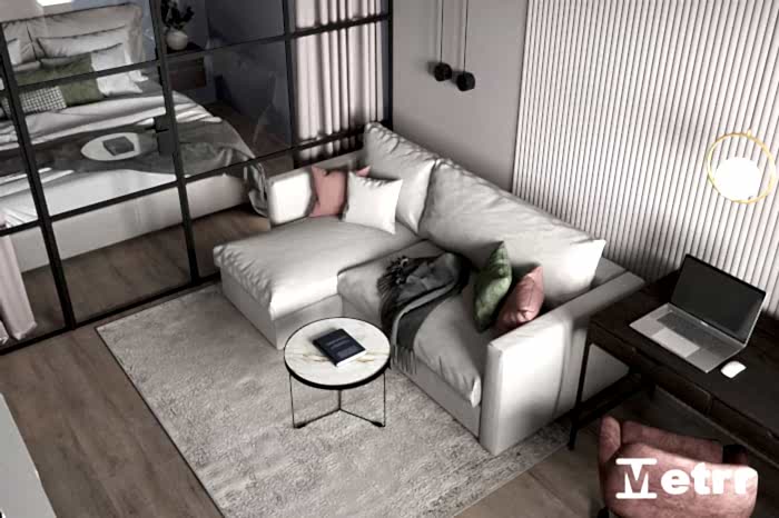 Дизайн проект двухкомнатной квартиры в ЖК Рекорд